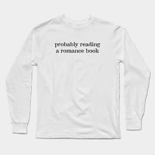 Romance books aesthetic Long Sleeve T-Shirt